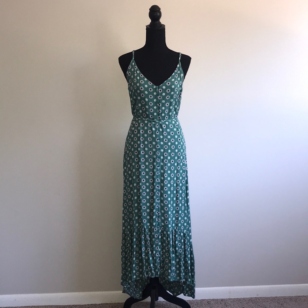 Floral button up dress